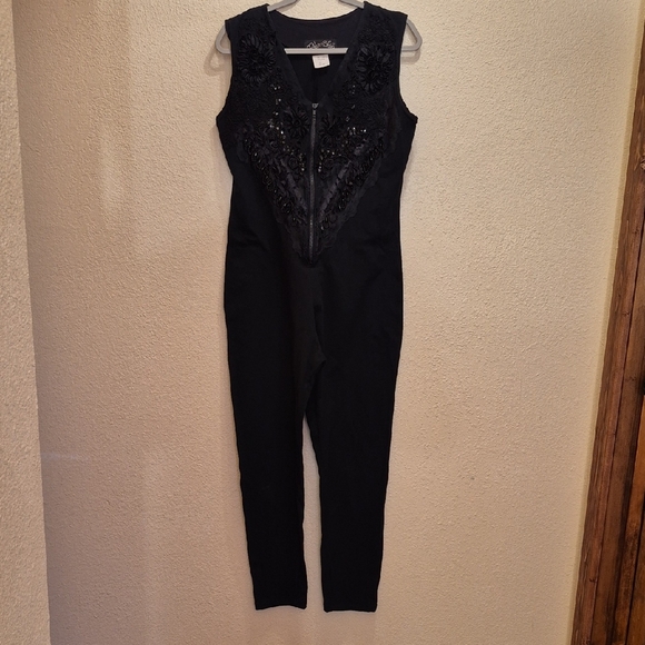 Elegant Sleek Black Jumpsuit - Picture 2 of 9